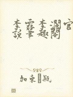 李霖李澜官场小说笔趣阁