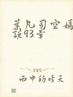 叶凡司空嫣然小说93章封面