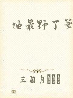 他最野了笔趣阁