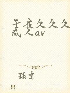 午夜久久久久久成人av