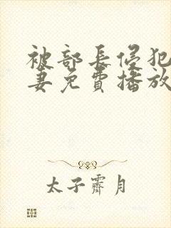被部长侵犯的人妻免费播放封面