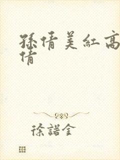 孙倩美红高义孙倩封面