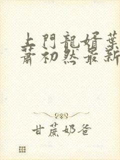 上门龙婿叶辰,萧初然最新版