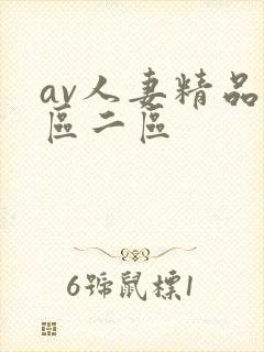 av人妻精品一区二区