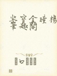 鉴宝金瞳杨波新笔趣阁封面