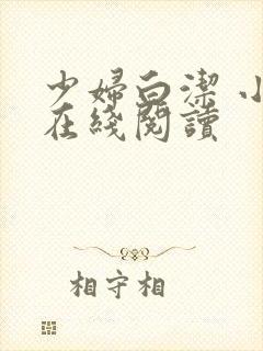少妇白洁 小说在线阅读