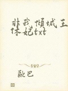 非我倾城王爷要休妃txt