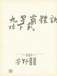 九星霸体诀最txt下载