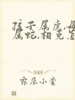 孩子属虎,母亲属蛇,相克怎么办封面