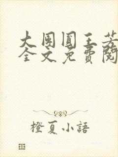大团圆王芳高敏全文免费阅读