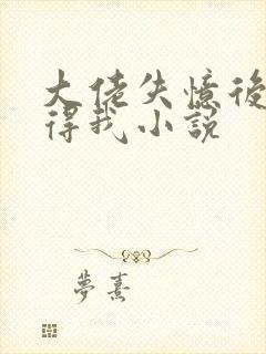 大佬失忆后只记得我小说