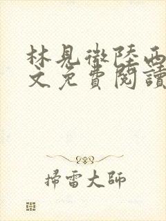 林见微陆西洲全文免费阅读封面