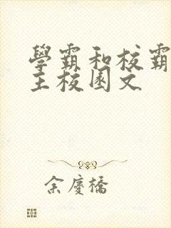 学霸和校霸双男主校园文封面
