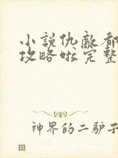 小说仇敌都被我攻略啦完整版未删减小说