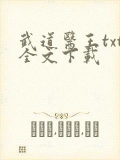 武道医王txt全文下载