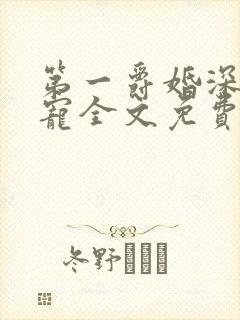 第一爵婚深夜溺宠全文免费阅读