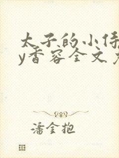 太子的小侍妾by香容全文免费阅读