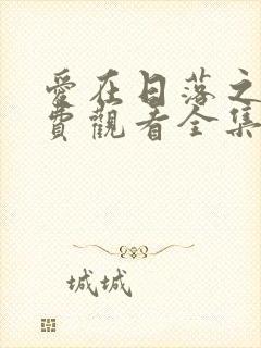 爱在日落之前免费观看全集封面