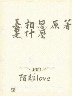 长相思原著结局是什么