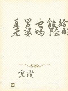 直男也能给人当老婆吗 陆酌言 小说