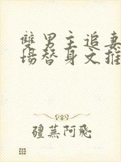 双男主追妻火葬场替身文推荐
