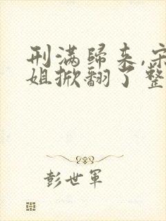 刑满归来,宋小姐掀翻了整个豪门小说封面