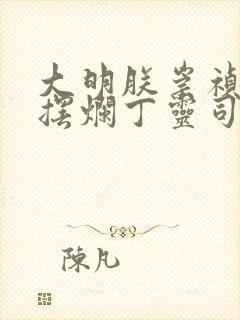 大明朕崇祯只想摆烂丁灵司笔趣阁封面