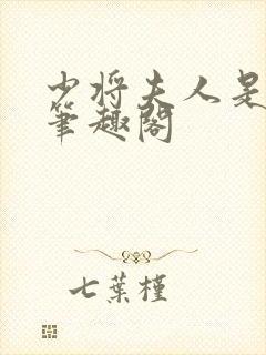 少将夫人是福神笔趣阁