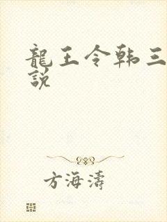 龙王令韩三千小说封面