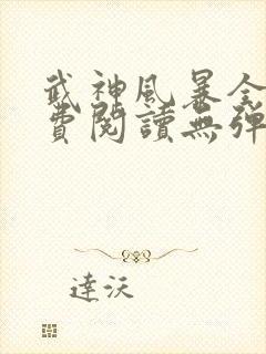 武神风暴全文免费阅读无弹窗笔趣阁