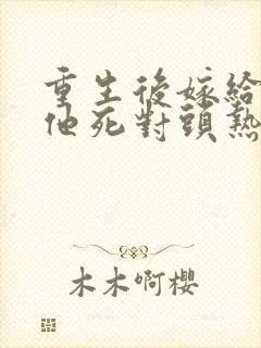 重生后嫁给渣男他死对头热播短剧