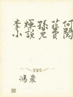 李辉孙菲何倩的小说免费阅读全文