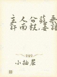 主人公苏乘羽,许南枝,姜语嫣小说封面