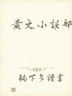 黄文小说哪里看