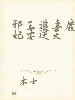 邪王追妻废材狂妃要逆天封面