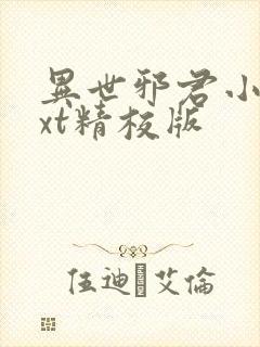 异世邪君小说txt精校版