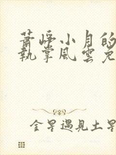 萧峥小月的小说执掌风云免费阅读