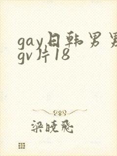 gay日韩男男gv片18
