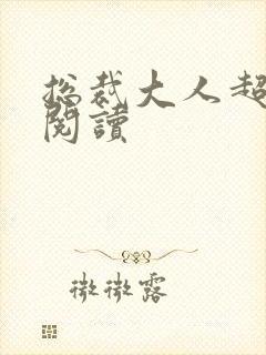 总裁大人超给力阅读