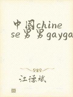 中国chinese男男gaygay