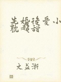 先婚后爱小说原耽超甜