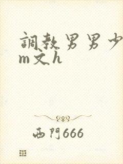 调教男男少年sm文h