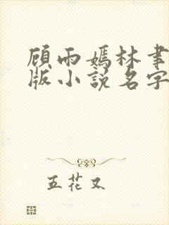 顾雨嫣林聿川正版小说名字