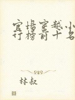 官场穿越小说排行榜前十名封面