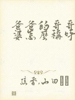 爸爸的哥哥的老婆怎么称呼?