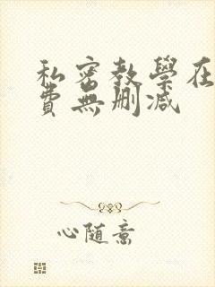 私密教学在线免费无删减封面