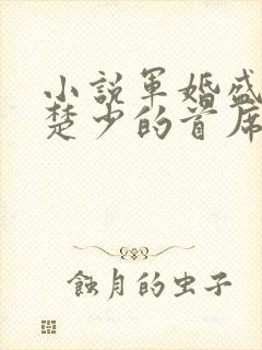 小说军婚盛宠:楚少的首席娇妻全文
