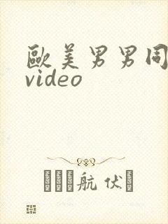 欧美男男同性恋video