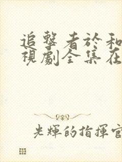 追击者于和伟电视剧全集在线观看免费