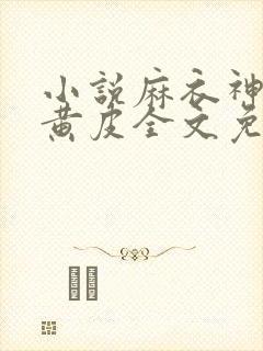 小说麻衣神婿陈黄皮全文免费阅读